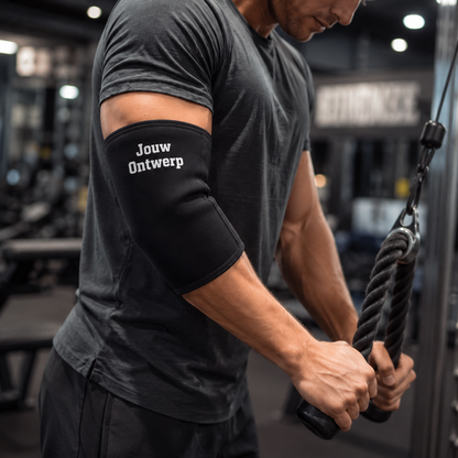 Gepersonaliseerde elbow sleeves met eigen logo