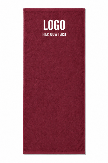 Gepersonaliseerde sporthanddoek met eigen logo