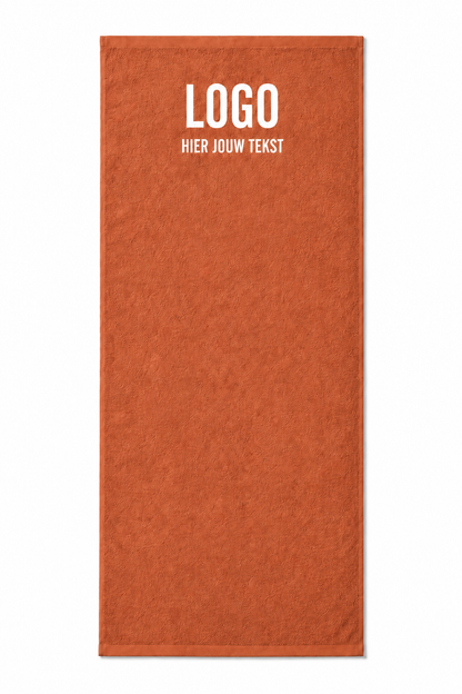Gepersonaliseerde sporthanddoek met eigen logo