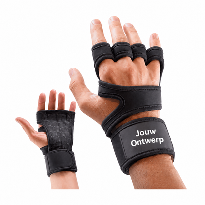 Gepersonaliseerde fitnesshandschoenen met eigen logo