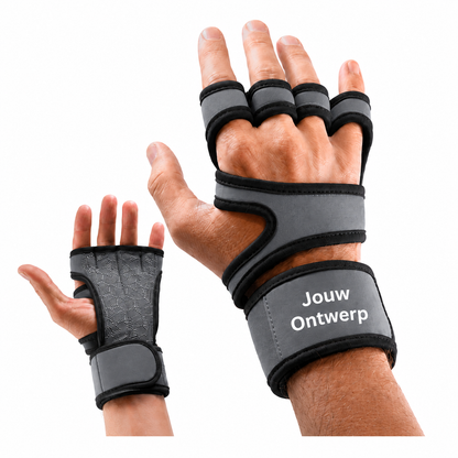 Gepersonaliseerde fitnesshandschoenen met eigen logo
