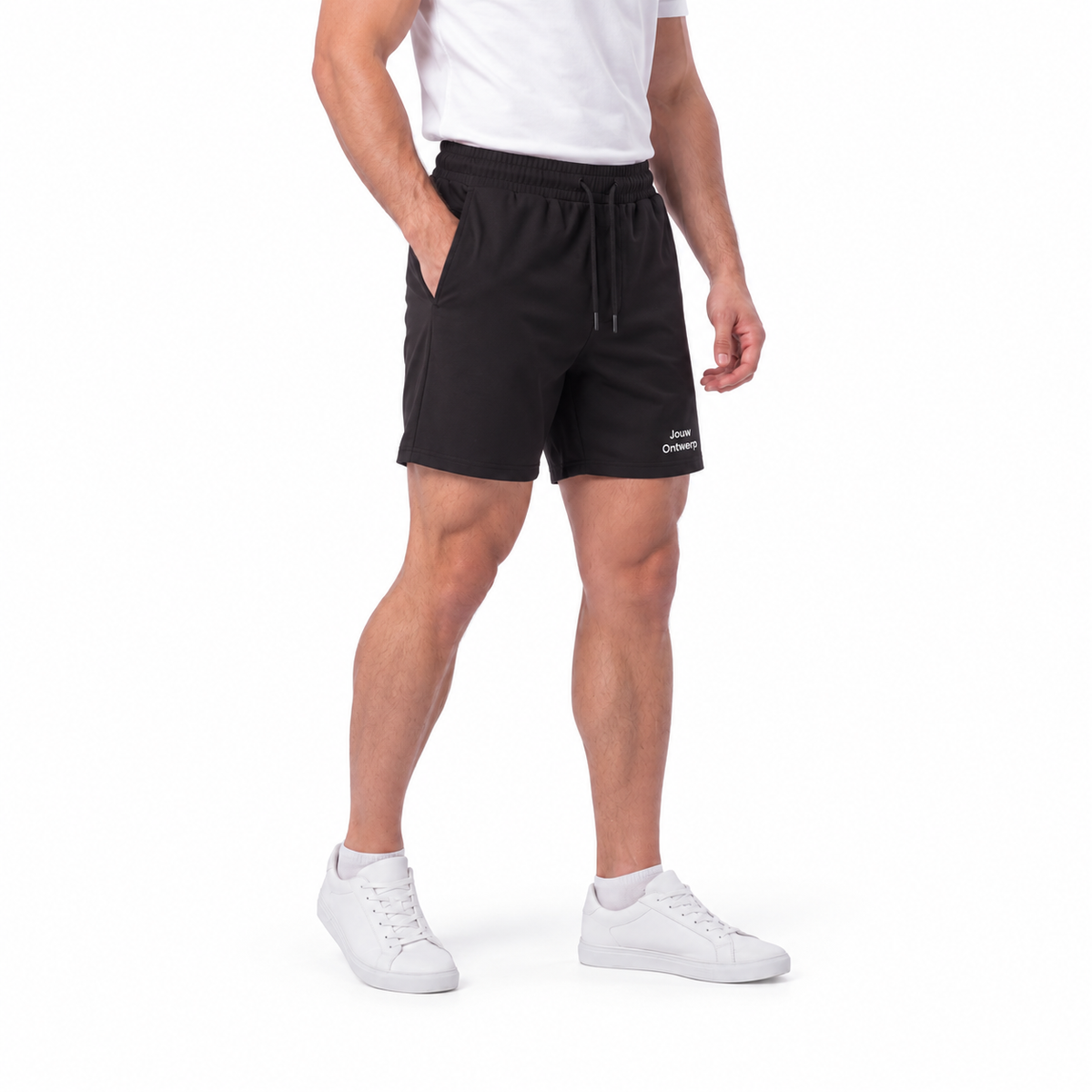 Gepersonaliseerde korte sportbroek met eigen logo