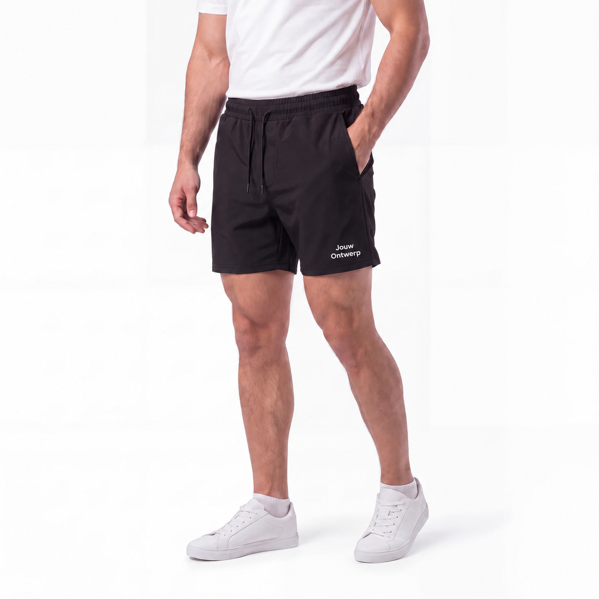 Gepersonaliseerde korte sportbroek met eigen logo