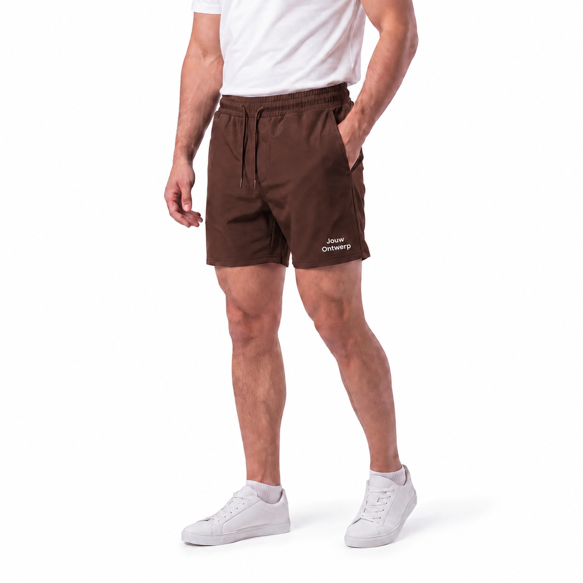 Gepersonaliseerde korte sportbroek met eigen logo