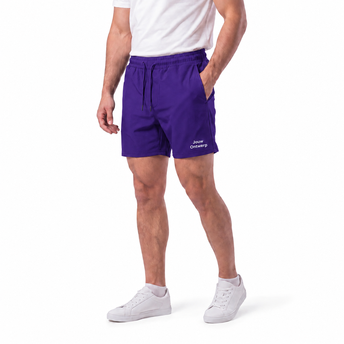Gepersonaliseerde korte sportbroek met eigen logo