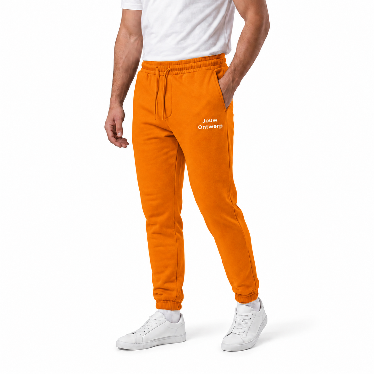 Gepersonaliseerde lange sportbroek met eigen logo