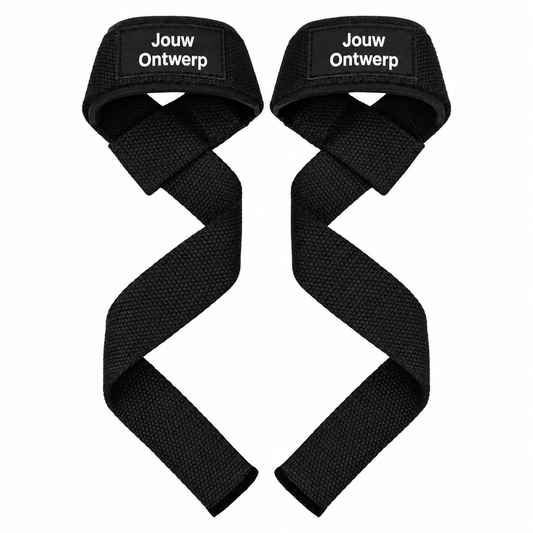 Gepersonaliseerde lifting straps met eigen logo
