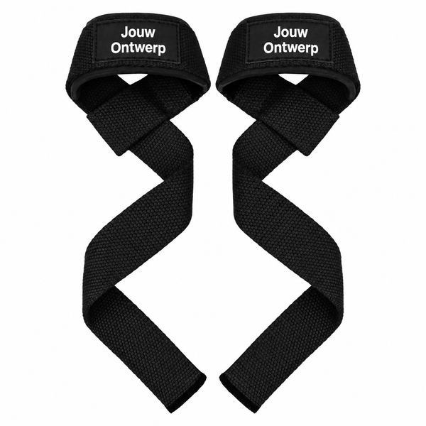 Gepersonaliseerde lifting straps met eigen logo