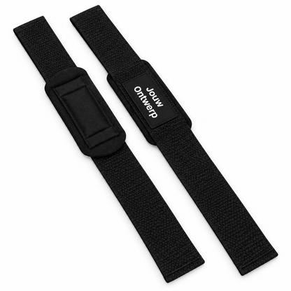 Gepersonaliseerde lifting straps met eigen logo
